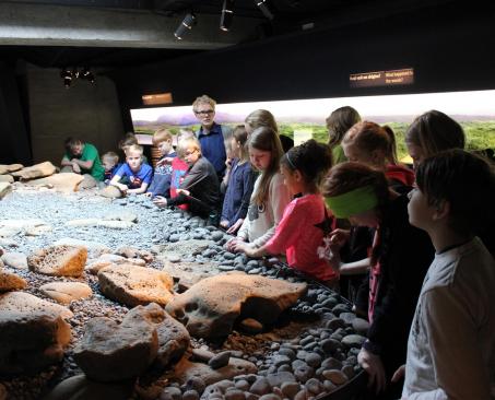 Skólahópur á Landnámssýningunni